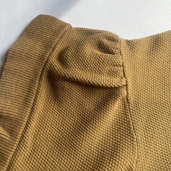 NWT MAX MARA GENERO PUFF SLEEVE SWEATER IN HONEY BROWN - Picture 6 of 9